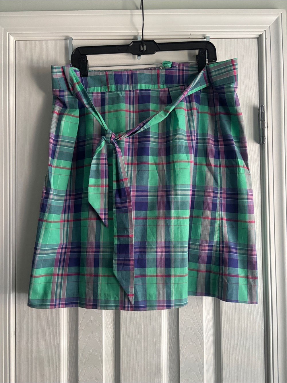 Brooks Brothers Plaid Mini Skirt in Teal and Purple